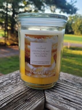 Ashland Lemon Cupcake Jar Candle in Yellow 17oz
